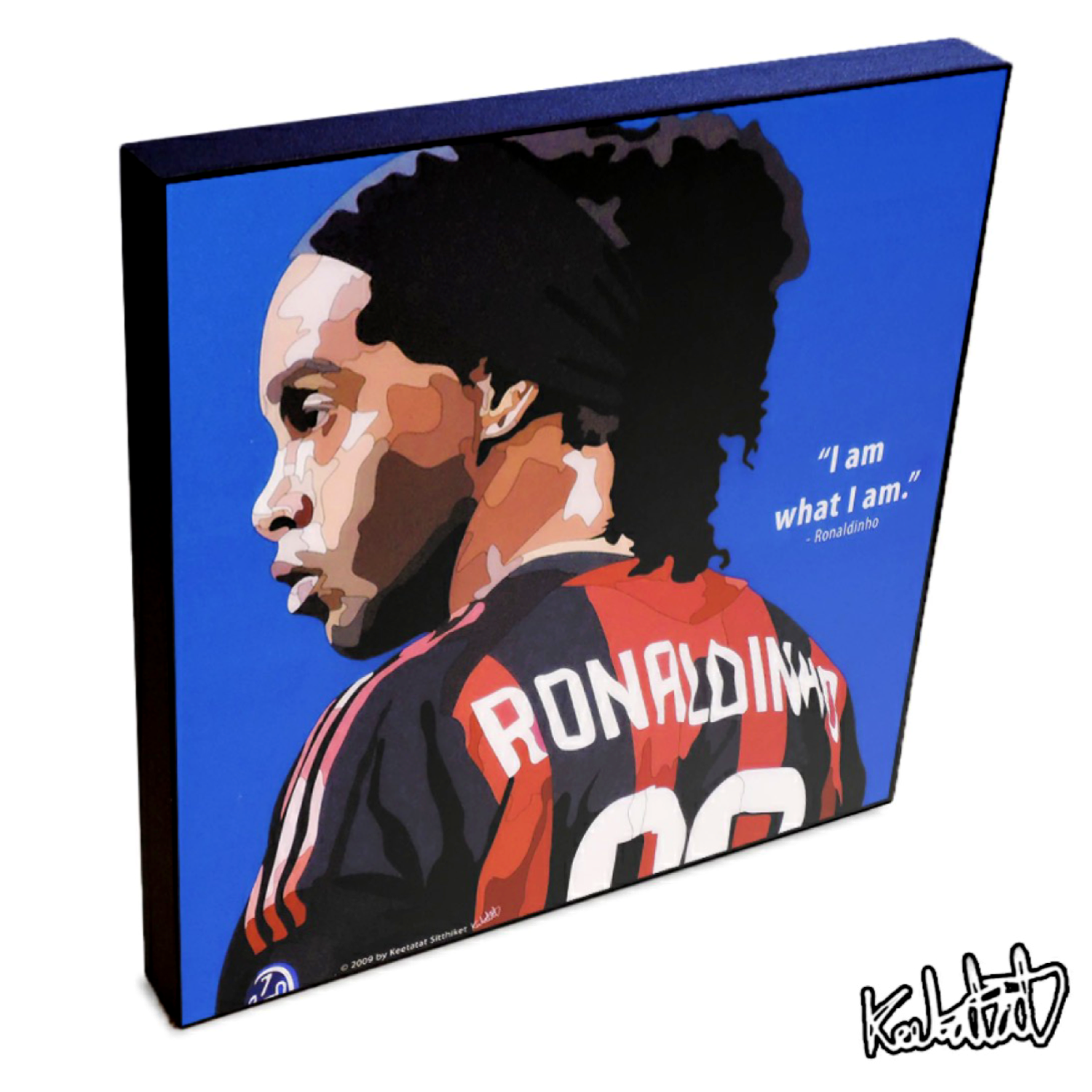 תמונה פוסר כדורגל רונאלדניו פופ ארט