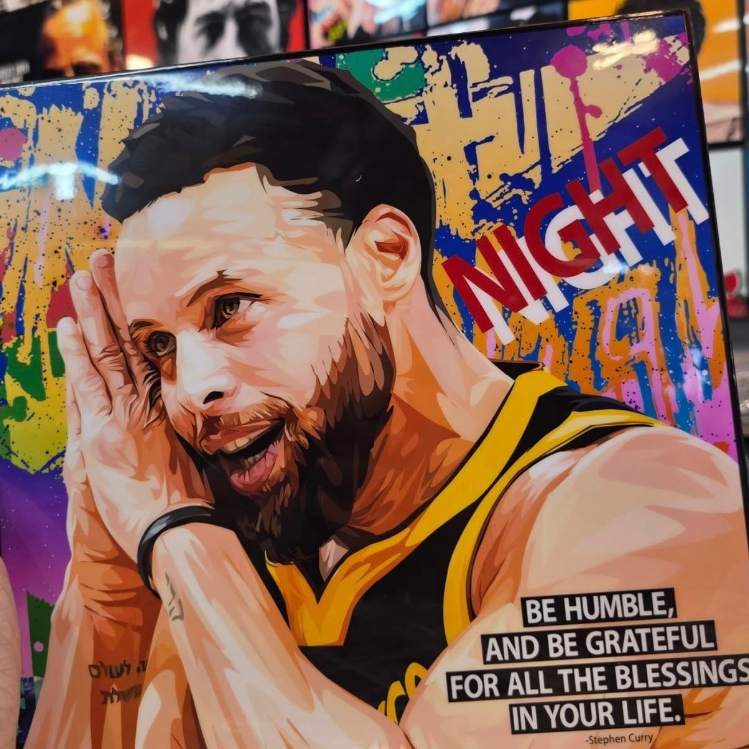 תמונה כדורסל פופ ארט סטף קרי