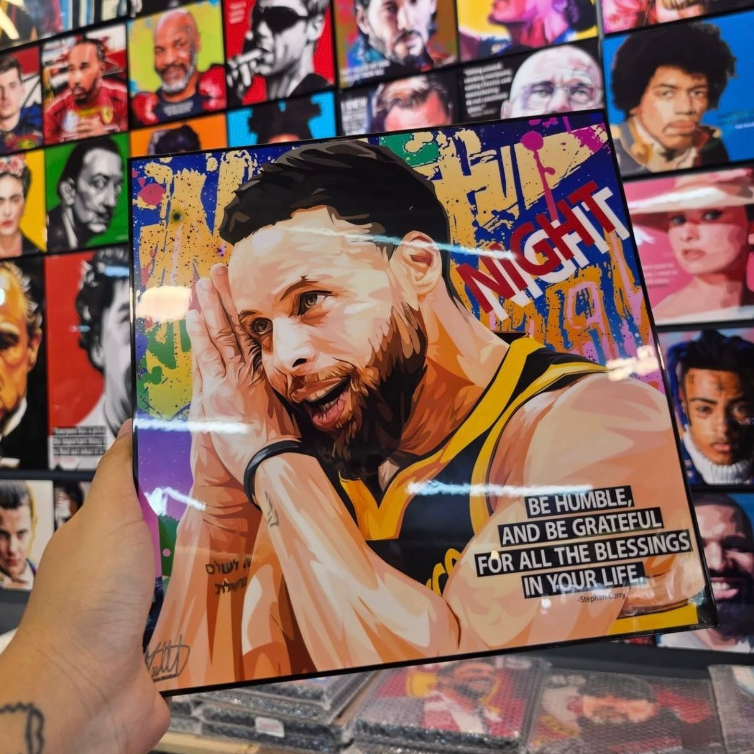 תמונה כדורסל פופ ארט סטף קרי