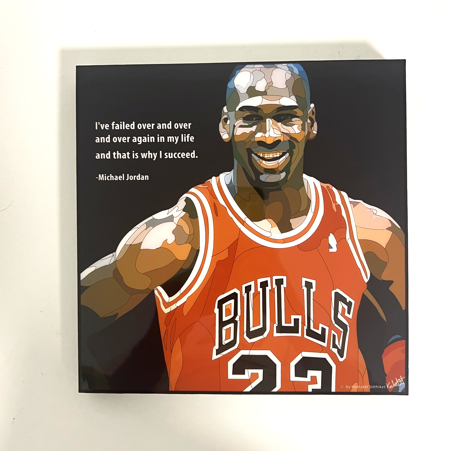 תמונה פוסטר כדורסל פופ ארט מייקל ג'ורדן