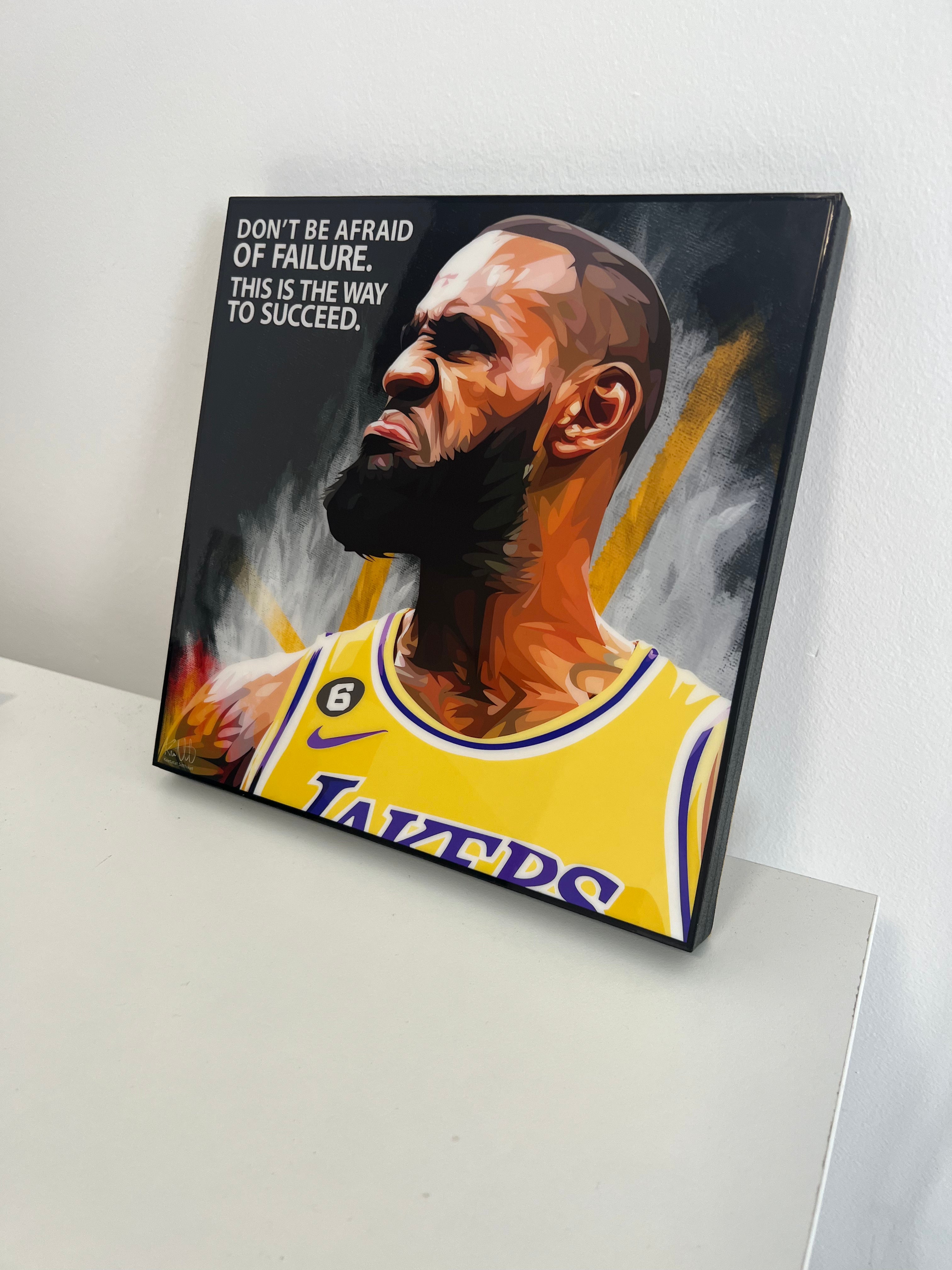 תמונה פוסטר כדורסל לברון פופ ארט