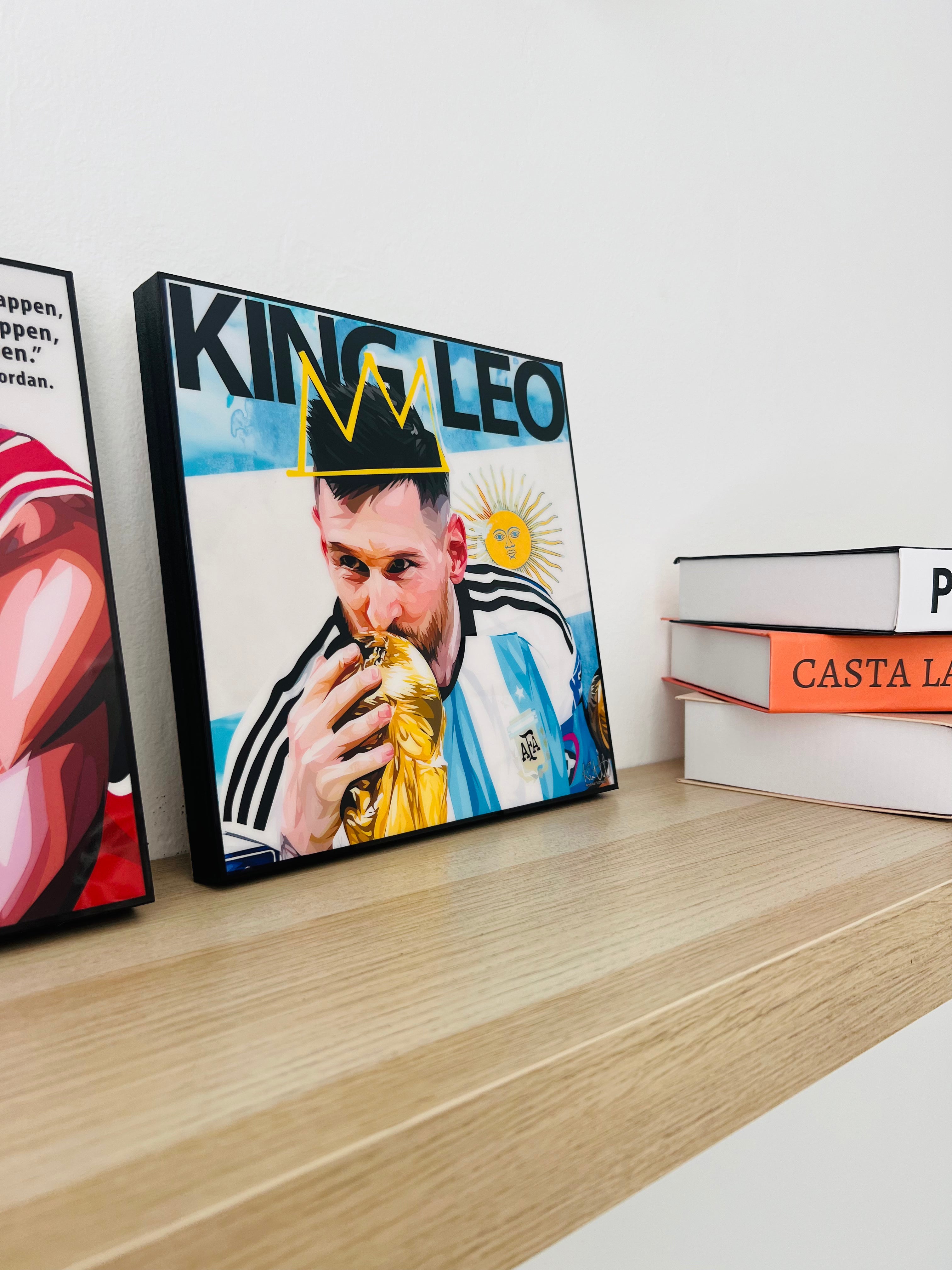 תמונה פוסטר כדורגל מסי פופ ארט