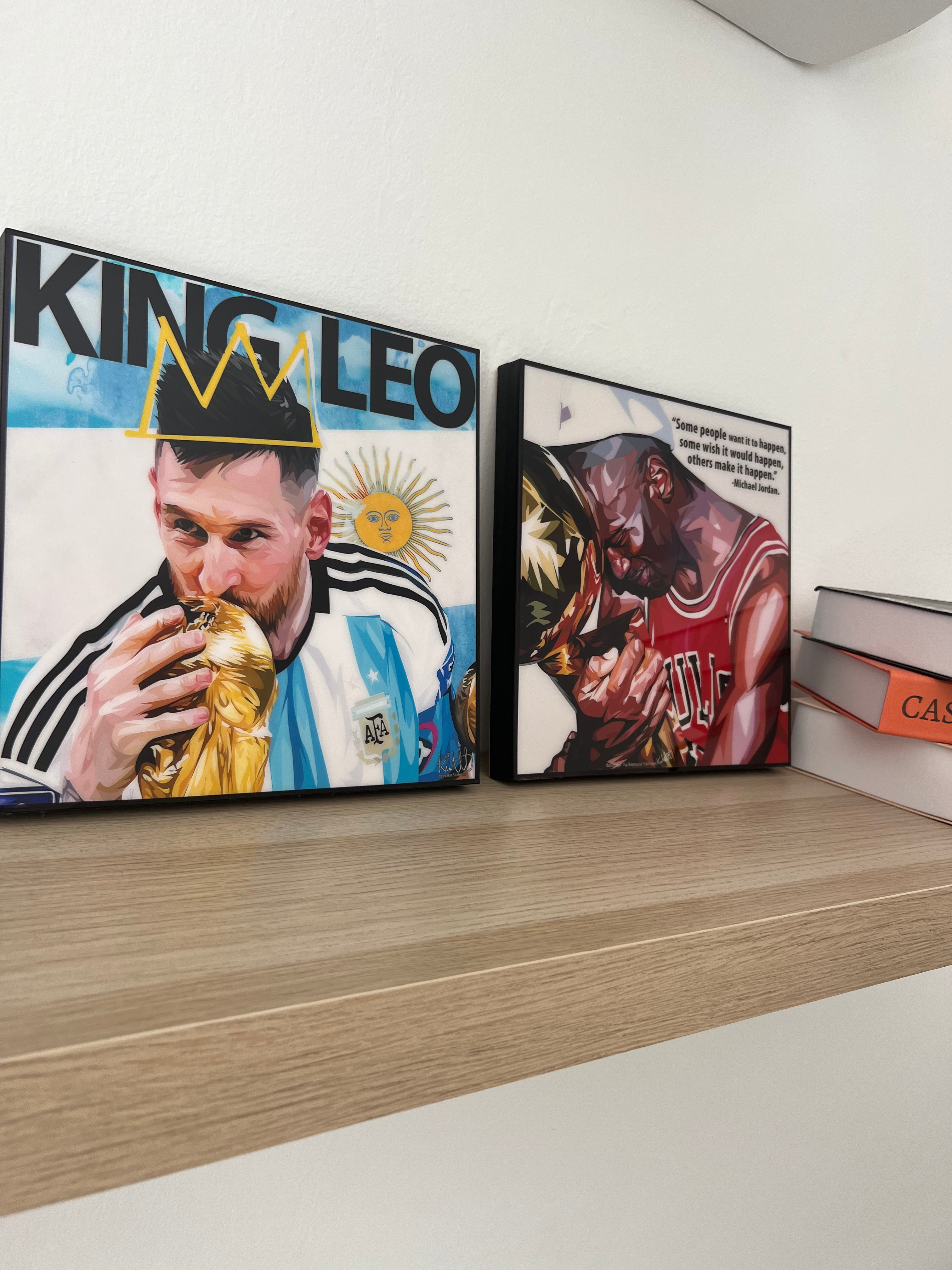 תמונה פוסטר כדורגל מסי פופ ארט