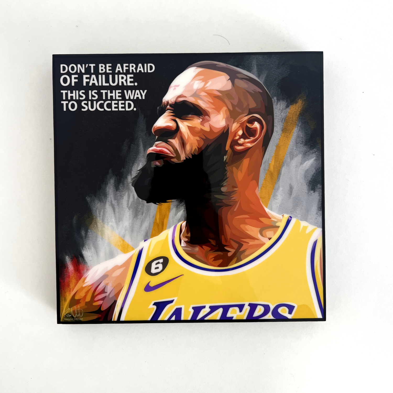 תמונה פוסטר כדורסל לברון פופ ארט