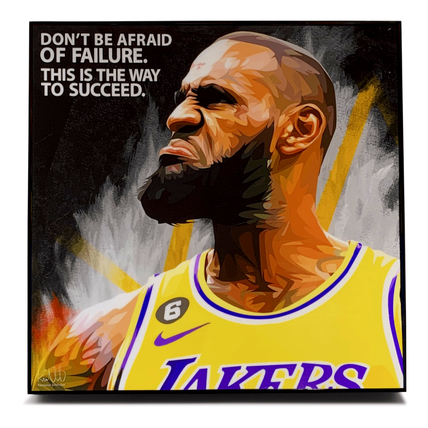 תמונה פוסטר כדורסל  לברון פופ ארט