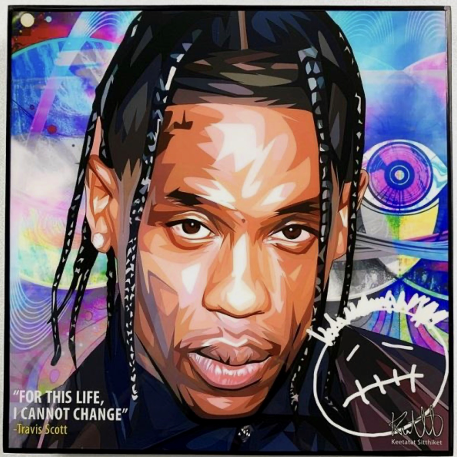 תמונה פוסטר פופ ארט טרוויס סקוט