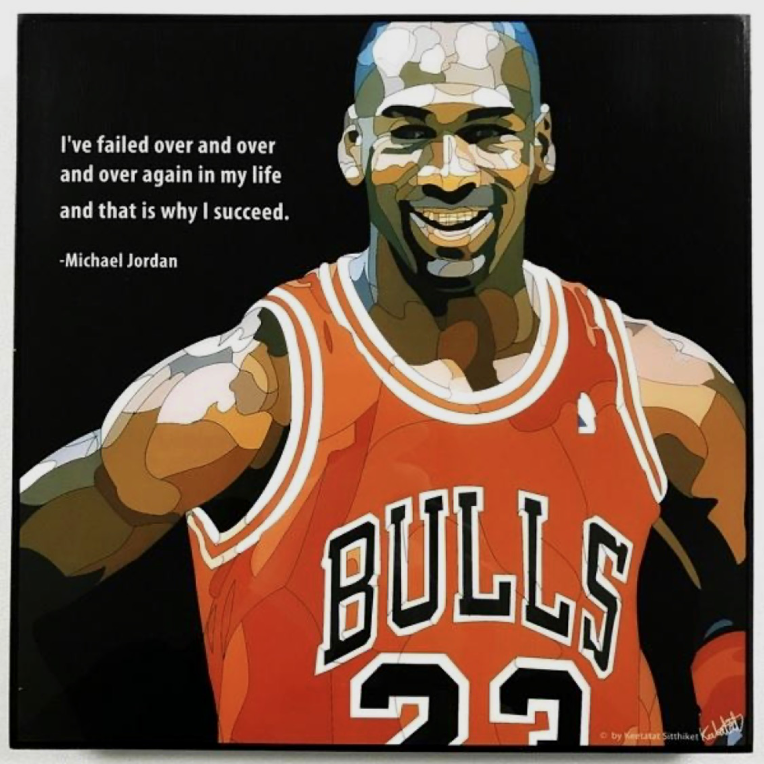 תמונה פוסטר כדורסל  פופ ארט מייקל ג'ורדן