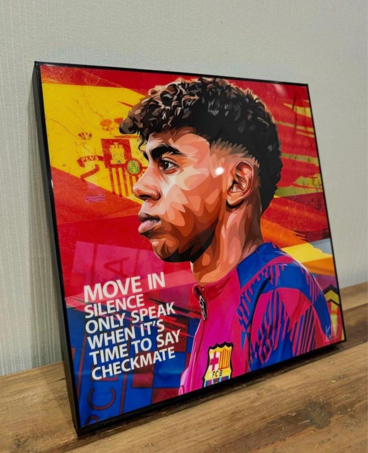 תמונה לאמין יאמל פופ ארט כדורגל