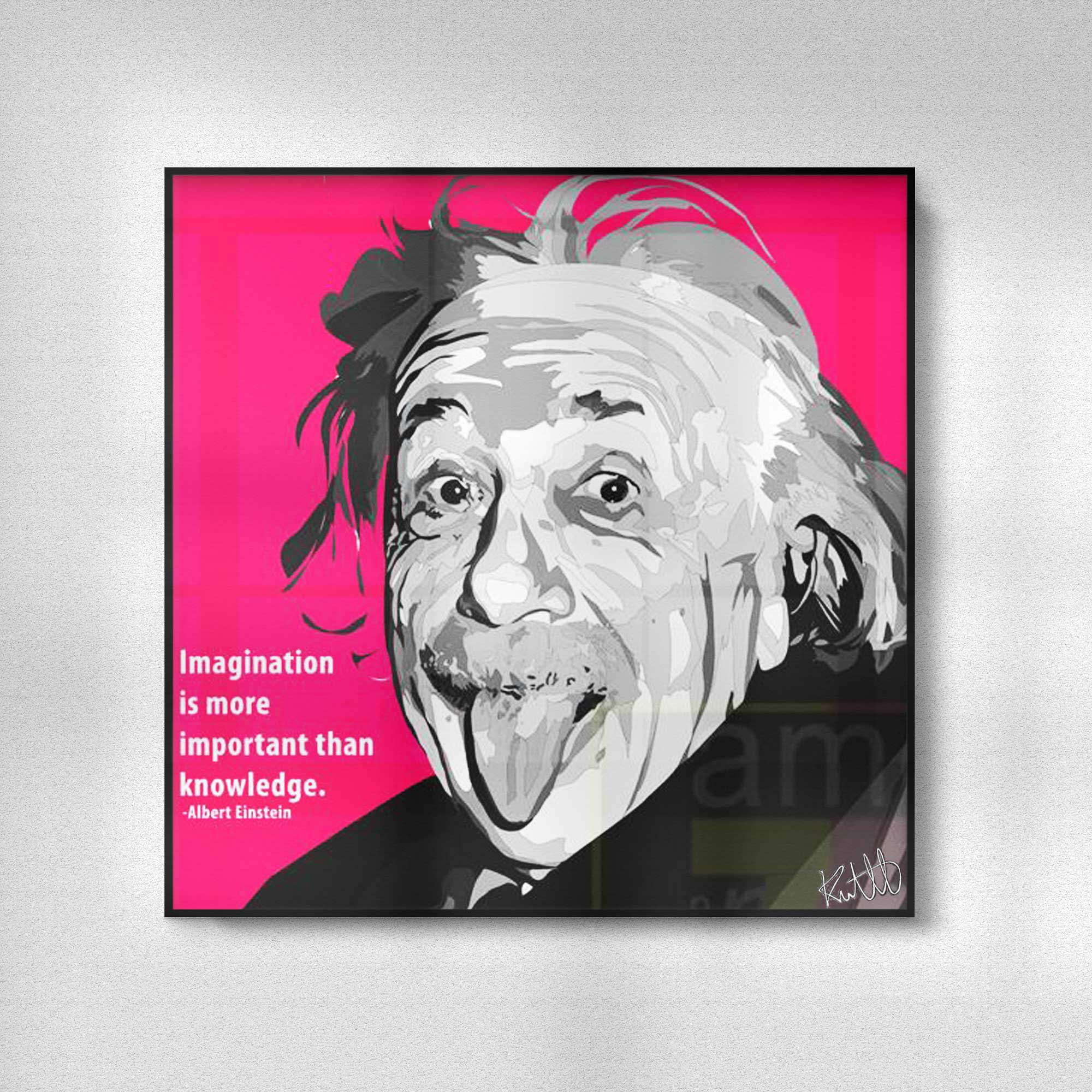 תמונה פוסטר אלברט איינשטיין פופ ארט