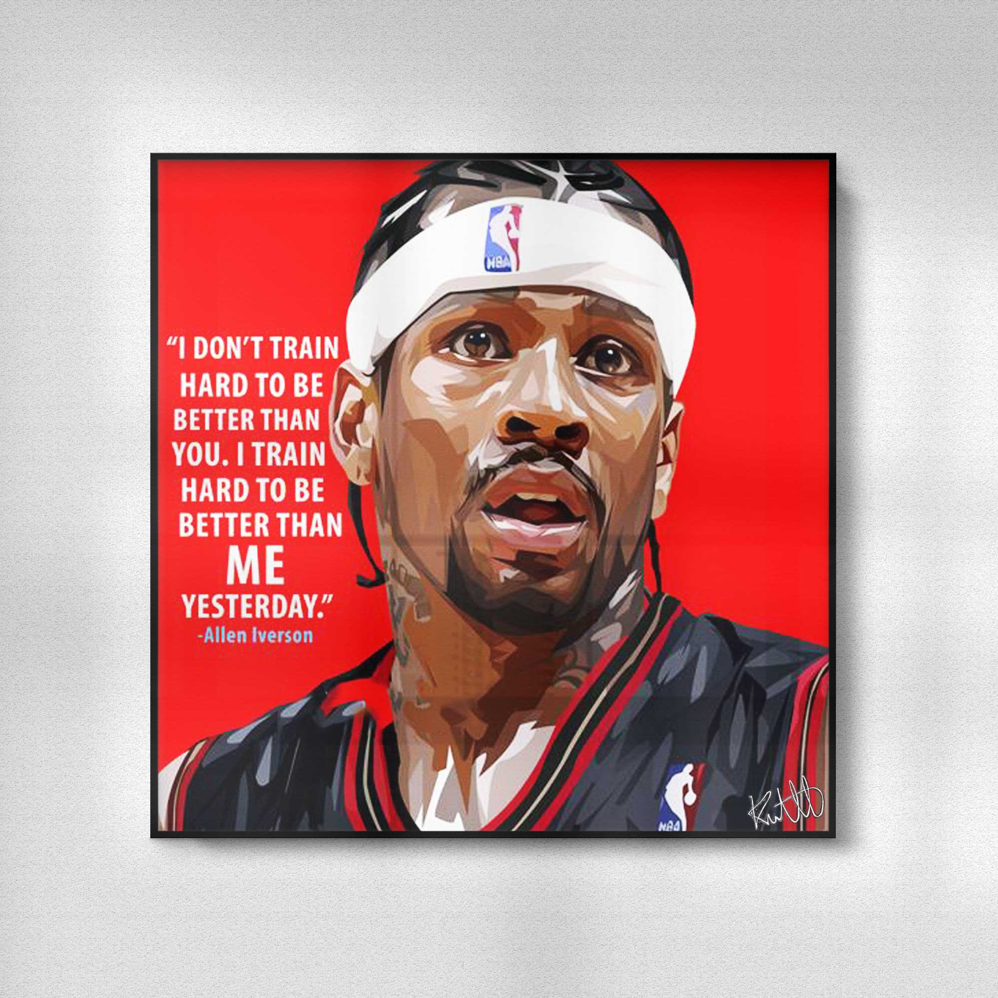 תמונה פוסטר כדורסל פופ ארט אלן אייברסון