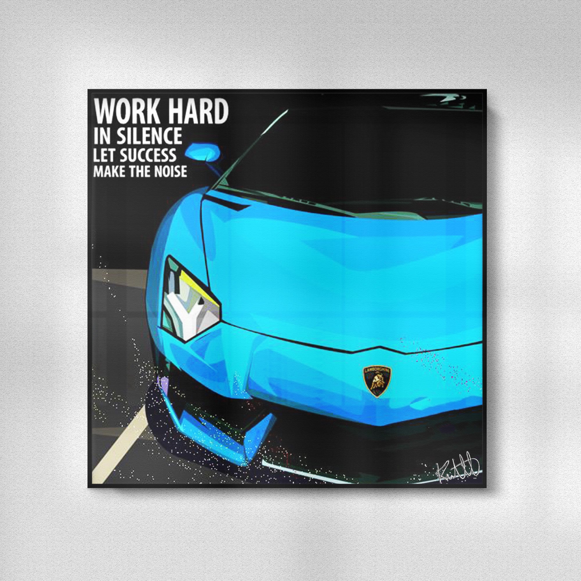 תמונה רכב פוסטר למבורגיני פופ ארט