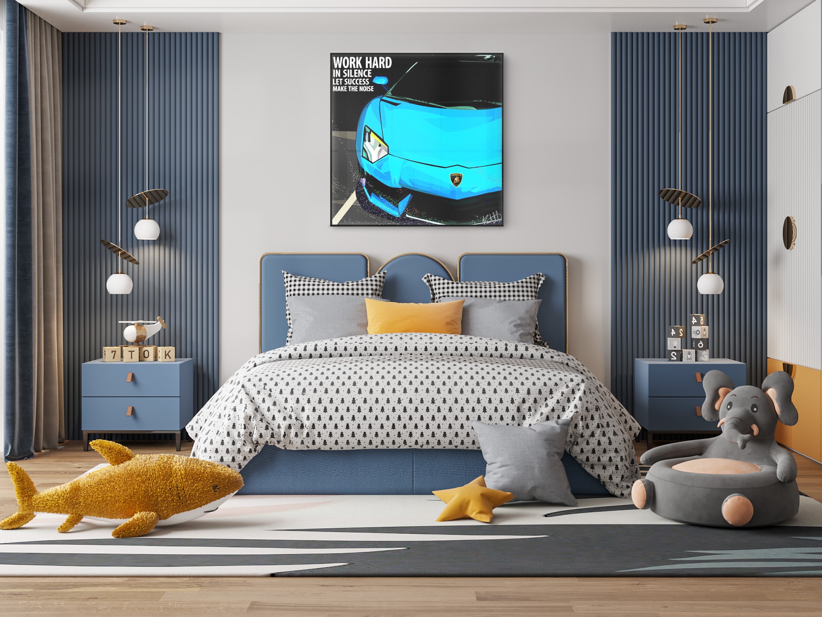 תמונה רכב פוסטר למבורגיני פופ ארט