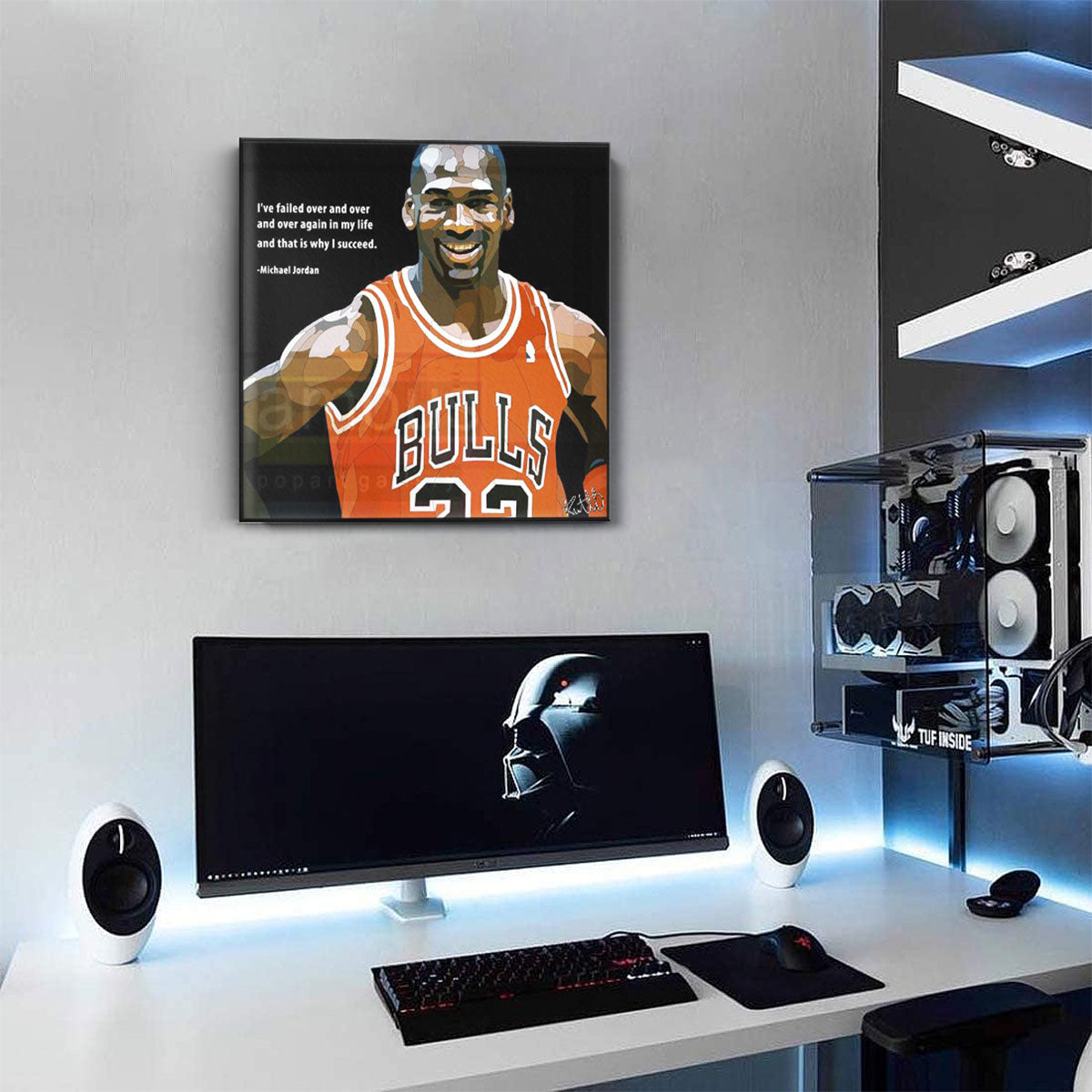 תמונה פוסטר כדורסל פופ ארט מייקל ג'ורדן