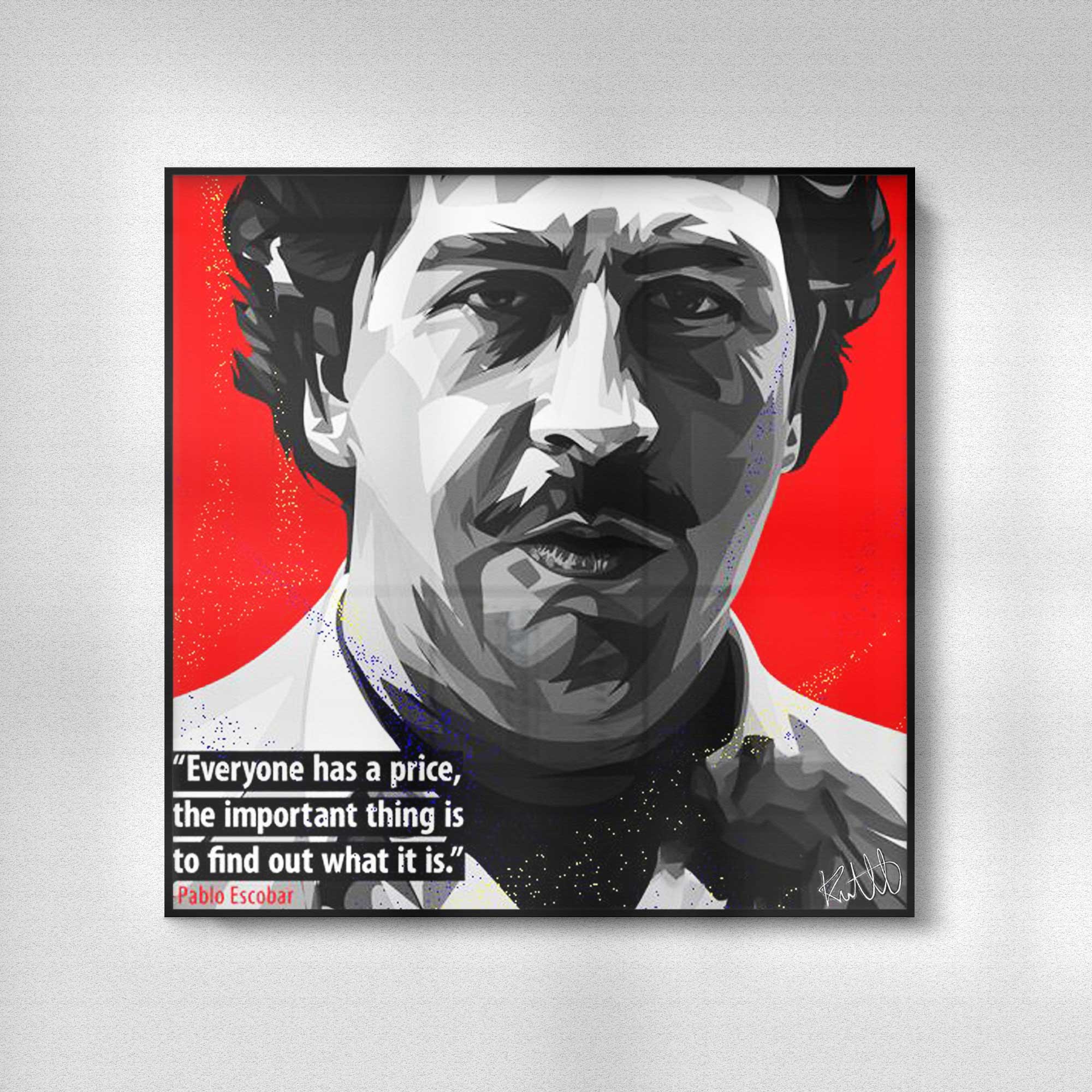 תמונה פוסטר פופ ארט פבלו אסקובר