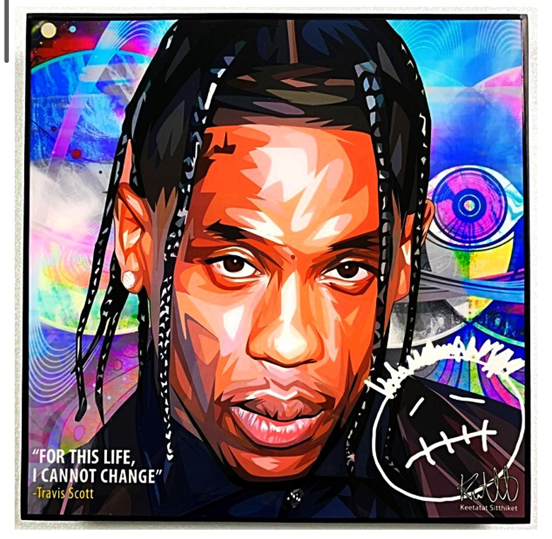 תמונה פוסטר פופ ארט טרוויס סקוט