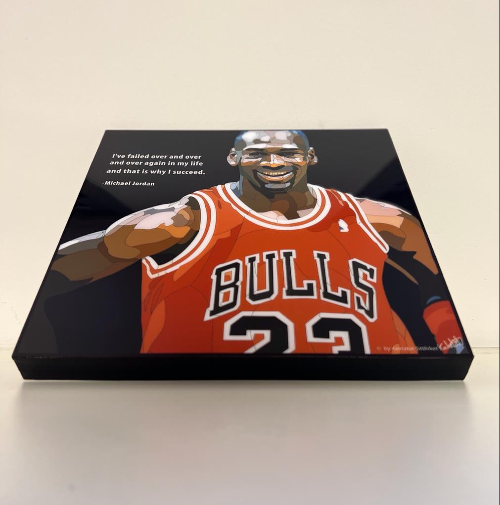 תמונה פוסטר כדורסל פופ ארט מייקל ג'ורדן