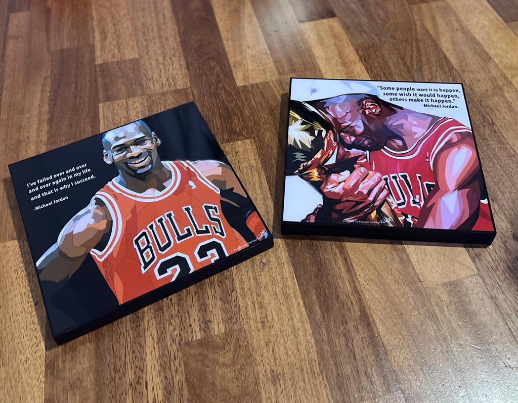 תמונה פוסטר כדורסל פופ ארט מייקל ג'ורדן