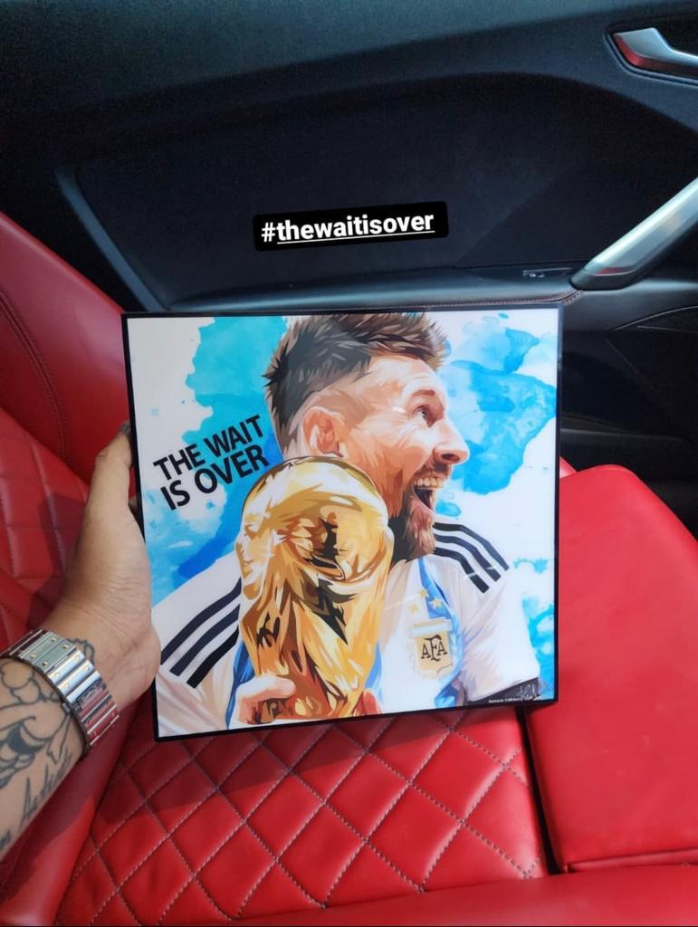 תמונה פוסטר כדורגל מסי פופ ארט