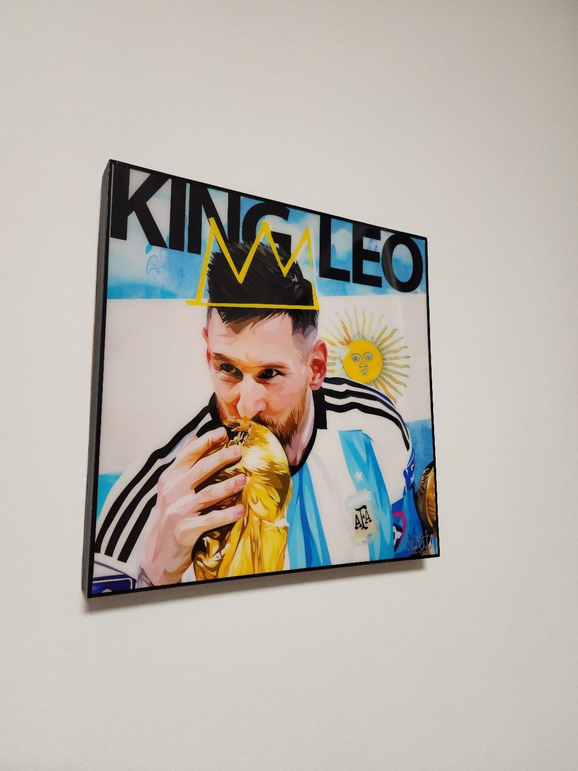 תמונה פוסטר כדורגל מסי פופ ארט