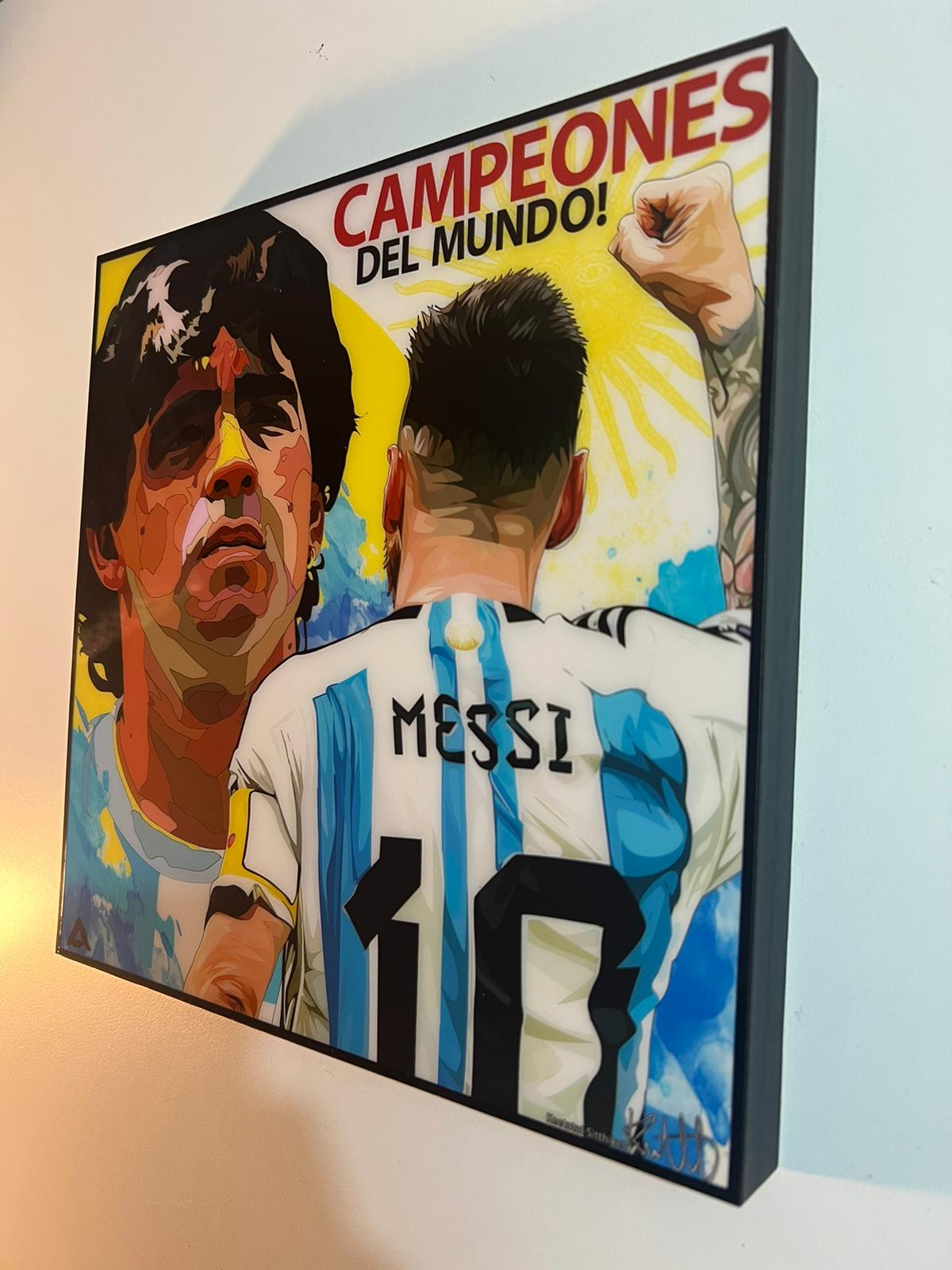 תמונה פוסטר כדורגל מסי מונדיאל