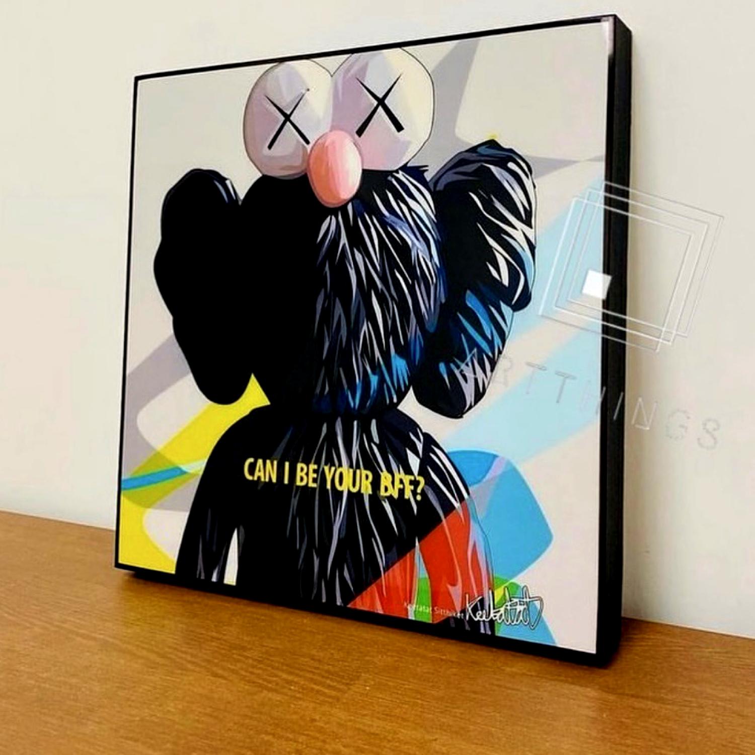 תמונה קאוס פוסטר פופ ארט kaws