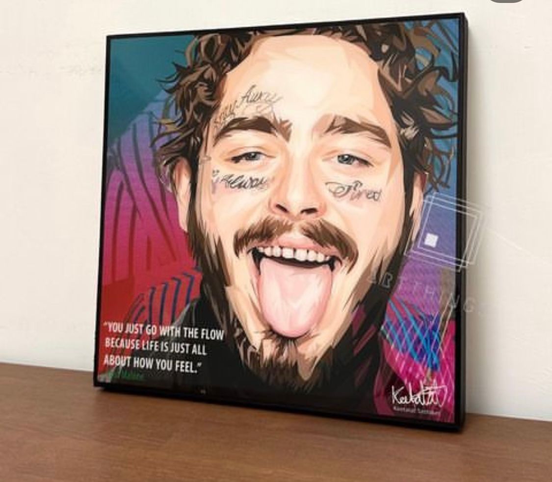 תמונה מוזיקה פופ ארט פוסט מאלון
