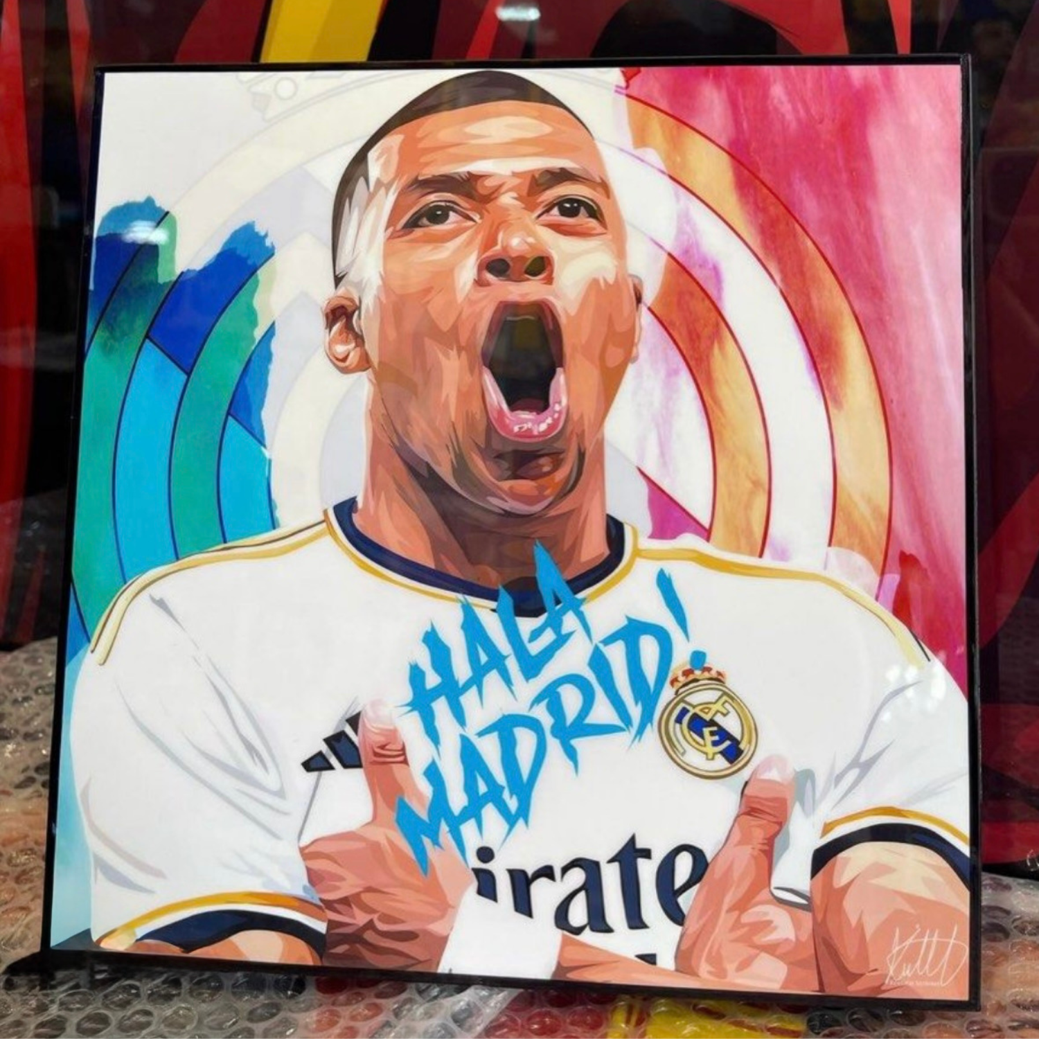 תמונה אמבפה פופ ארט כדורגל