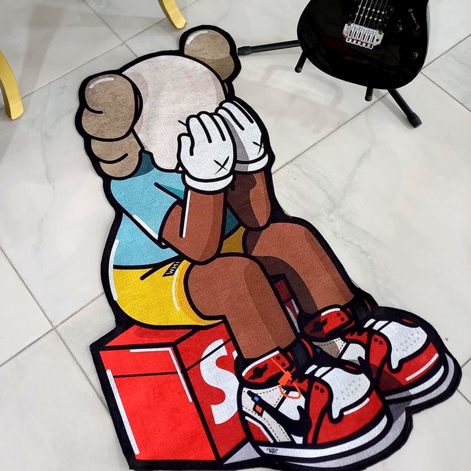 kaws x suprem שטיח לבית