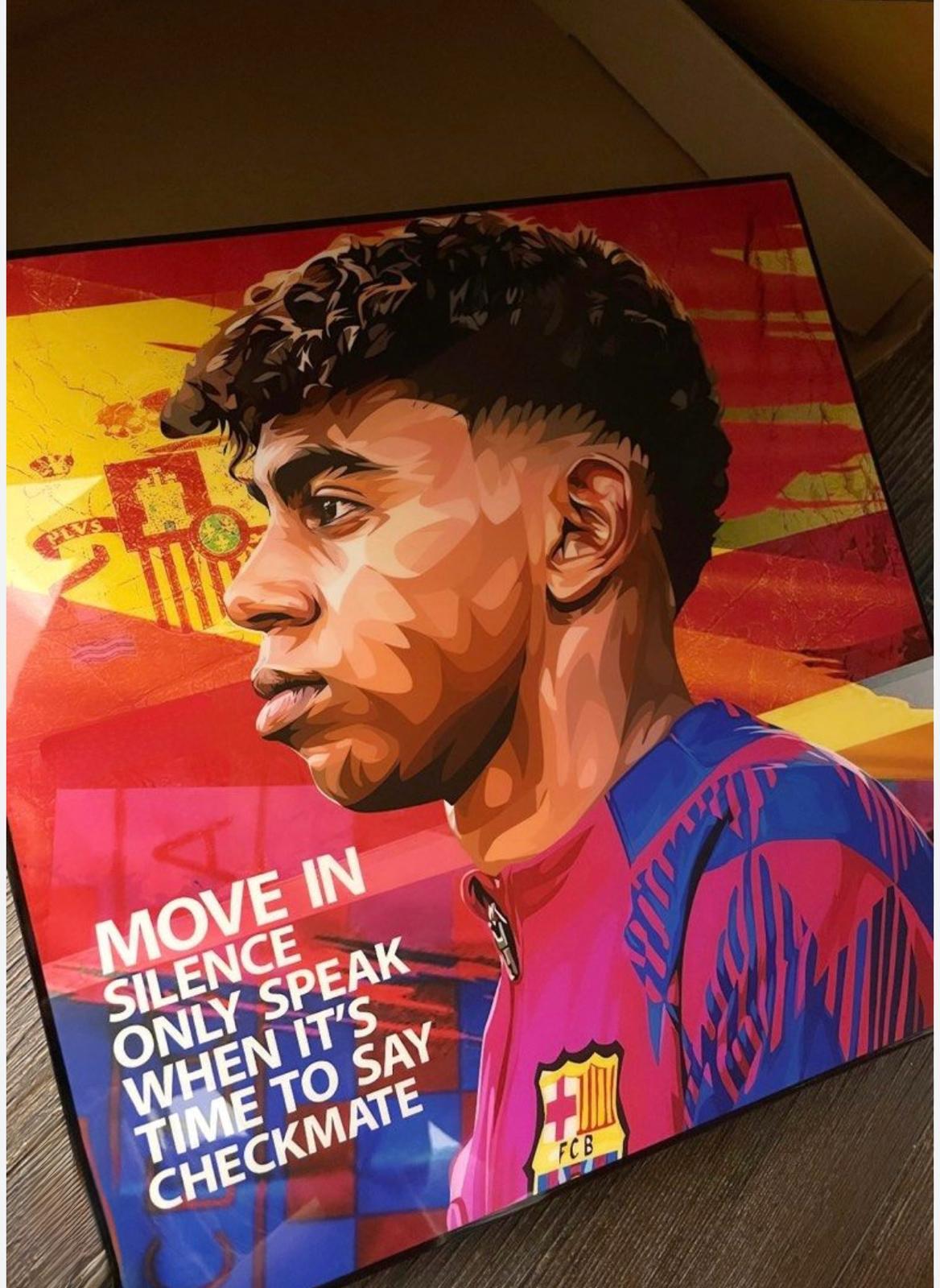 תמונה לאמין יאמל פופ ארט כדורגל